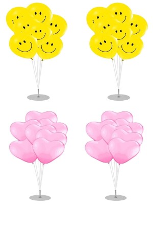 2 Ballondekorationsständer. Set mit 7 Ständern mit Stäbchen und Ständern - 7