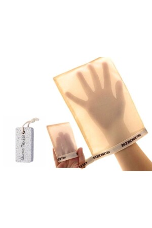 سرير طبيعي من 2 قطع مجموعة حمام ومسحوب حمام - Kelebek Kese