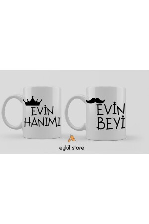 (منز) - سيدة المنزل و سيد المنزل، مجموعة من 2 كعبات، كوبات قهوة، bayanbeyi01 - Noname