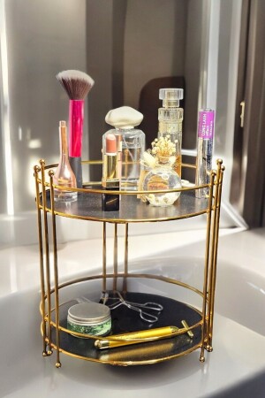 منظمة مجوهرات التجميل منظمة تجميل الحمام مستوى 2 خدمة عرض حامل العلاج الصندوق - Decorev