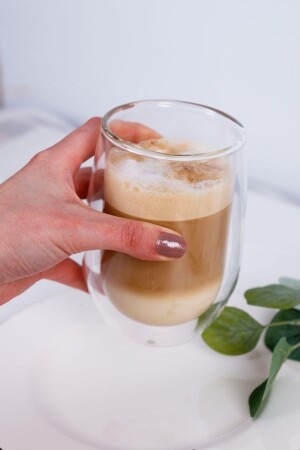 2 doppelwandige Latte-Becher aus Glas - 10