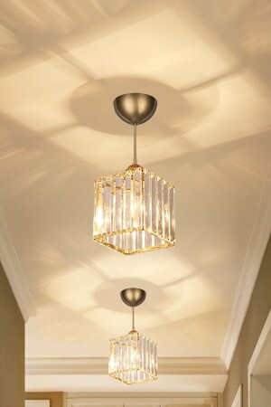 مجموعة من 2 مصباحات معلقات كريستال زجاجي مصباح E394 - EvLight