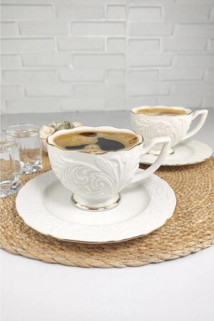 مجموعة من 2 كوبات شاي نيسكافيه من النقود المزخرفة - İpek