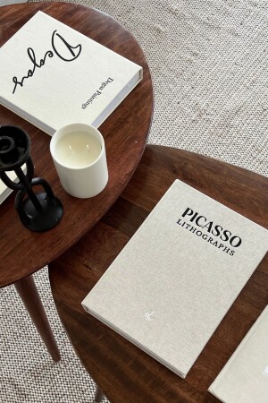 مجموعة مغطاة من 2 صندوق كتب ديكوراتية، صندوق كتب، كتاب ديكوراتية KK1021 - HOME DEKORİSTA