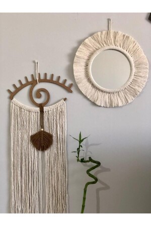 عينة مكنز-ماكرام و زينة الجدار البوهمية للعين مجموعة من 2 kl2setkn - EHL-İ TİCARET