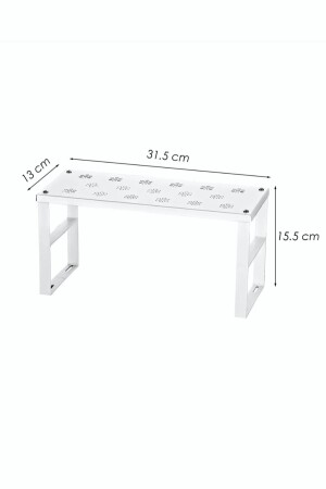 2 kleine Organizer-Regale für den Schrank – Glasregal – Organisationsregal - 3