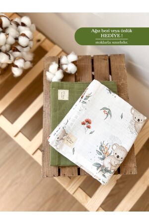 مجموعة متعددة الأغراض من 2 بطانية موسلين موسلين بطانية طفل موسلين غطاء KMB2008 - MİLNA BABY&KİDS