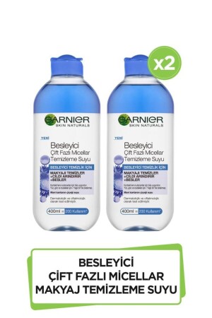2er-Pack nährendes Dual-Phase-Mizellen-Make-up-Reinigungswasser 400 ml 36005420981131 - Garnier