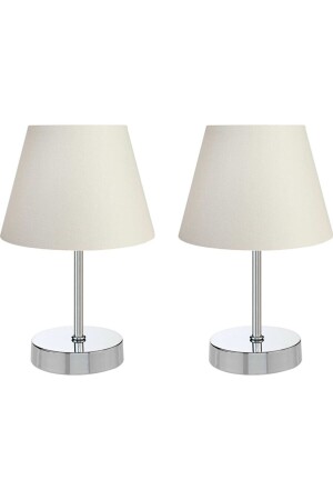 MNZ-2pcs كروم مزق ضوء ضوء مستطيل أبيض ضوء ضوء طاولة 2pcs ضوء ضوء مستطيل - Emg DesiGn