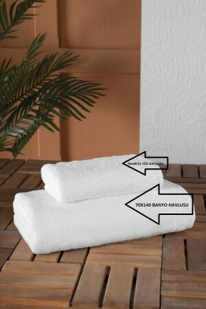 2-teiliges Luxus-Hotel-Badezimmer- und Handtuch-Set 70 x 140 / 50 x 90 ME2412 - MEŞELİ TEKSTİL