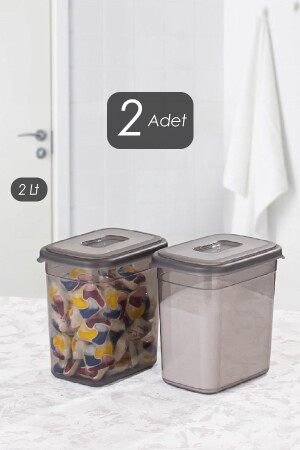 2 Li Mehrzweck-Aufbewahrungsbox für Pulver und Tabletten mit Diamant-Kennzeichnung, Behälter-Set, 2 l - 4