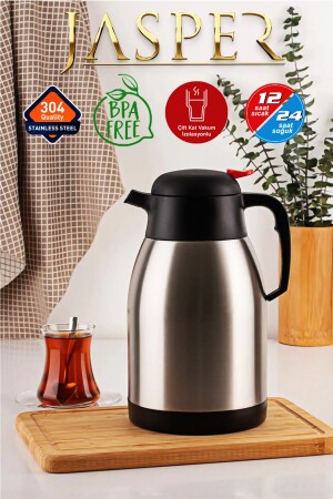 2 Liter Doppelschicht-Picknick-Camping-Outdoor-Stahl-Tee-Thermoskanne 1200a Penguin 1200A - 1