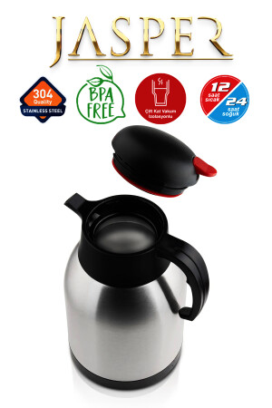 2 Liter Doppelschicht-Picknick-Camping-Outdoor-Stahl-Tee-Thermoskanne 1200a Penguin 1200A - 8