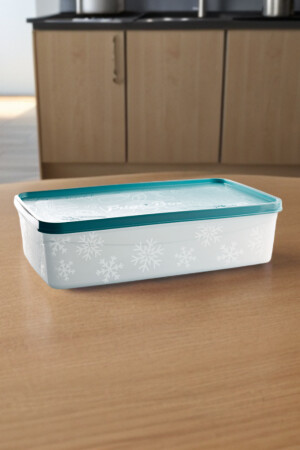 2 Liter türkisfarbene Tiefkühl-Aufbewahrungsbehälter, 6er-Set – Aufbewahrungslösung für die Küche mit luftdichtem Deckel M6-1031 - 5