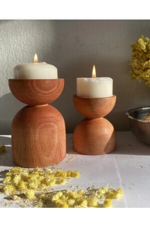 مجموعة من 2 من النموع الديكورية دمشق Lmn026 - WooDanica