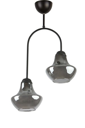 غرفة المعيشة - المطبخ - غرفة النوم اللون الأسود الزجاج المدخن 2 قطع الشنارة LNA83 - Modavize