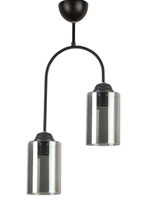 م.ن.ز-لونا تصميم خاص غرفة المعيشة الحديثة مع سقفية ألوان سوداء أسطوانة زجاجية مدخنة شمعة من 2 LNUA12 - Modavize