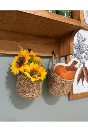 سلة معلقة من الجدار من الخياطة 2 قطعة - Maison Avf