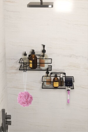 مرفق حمام من 2 قطع MNZ-الملصق على الدرج على رف المطبخ المرتبط بمضغ الغطاء مع الغرامات الفولاذية - Moniev