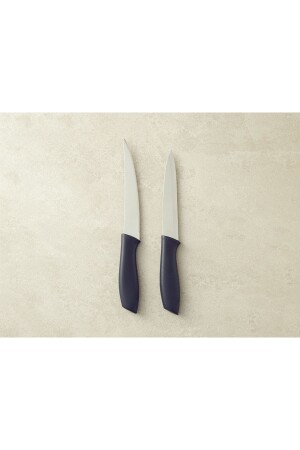 سكين متعددة الأغراض من 2 قطع MNZ-Ena Çelik 22-أسود - English Home