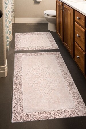 مجموعة حمام من القطن من قطعة 2 من MNZ-Tiffany - مجموعة حمام حمام مسحوق - Madame Clean Home