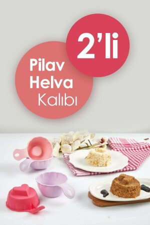 مجموعة عملية من 2 طلاءات تشكيل Pilaf و Halva - Anadolu Saray Çarşısı