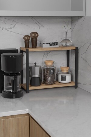 منظمة المطبخ من المعدن من المكتب 2 رف رف رف رف المرحاض منظمة المطبخ من الحمام الأطلسي الخشب PRA-4886141-1344 - CMKStore