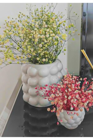 مجموعة من 2 عبوات الكبيرة والصغيرة من الفقاعة الخرسانية / حاملة الملعقة - عبوة الفقاعة - عبوة - عبوة الخرسانة - عبوة الزهور - Quelife