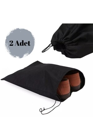 2 schwarze Schuhtaschen – Reisetasche – Koffer-Organizer - 6