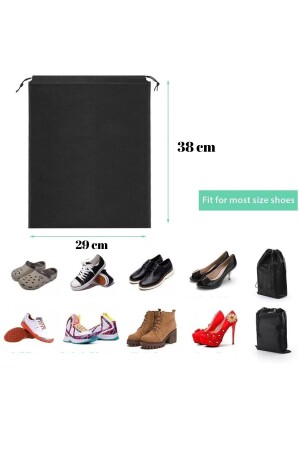 2 schwarze Schuhtaschen – Reisetasche – Koffer-Organizer - 8