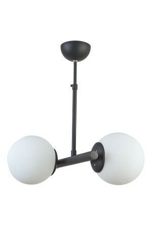 مـنـز-سالسا تصميم عصري كـافيه مطبخ غرفة المعيشة اللون الأسود الزجاج الأبيض 2 قطعة الشنابل SLS2 - Modavize