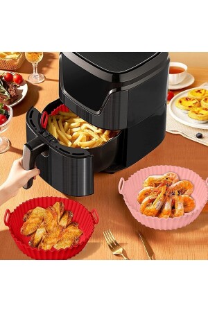 2 Stück Airfryer-Silikon-Backform – Airfryer – Airfryer-Zubehör – kompatibel mit allen Airfryern - 7