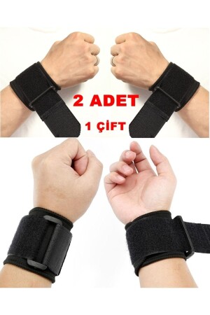 2 Stück Hand-Handgelenk-Bandage, elastisches Sportler-Armband, Fitness-Gewichtsunterstützung, Crossfit, Körperunterstützung, Standard - 1