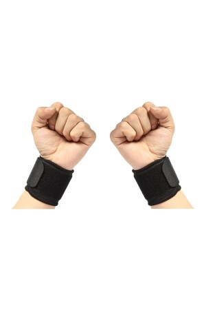 2 Stück Hand-Handgelenk-Bandage, elastisches Sportler-Armband, Fitness-Gewichtsunterstützung, Crossfit, Körperunterstützung, Standard - 5