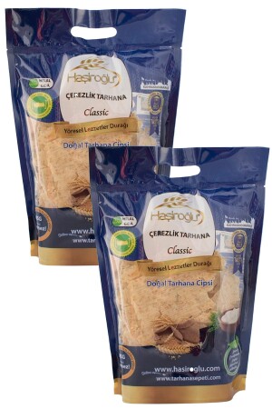 2 Stück Haşiroğlu Snack Chips Tarhana 450 Gr Kahramanmaraş Crzlk-Trhn-2 - 1