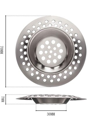 (2 Stück) Küchenspüle, Badewanne, Badestopfen, Home Office, Studio, Badezimmer, Abflussstopfen, Abdeckung, Stopper, Sieb - 5