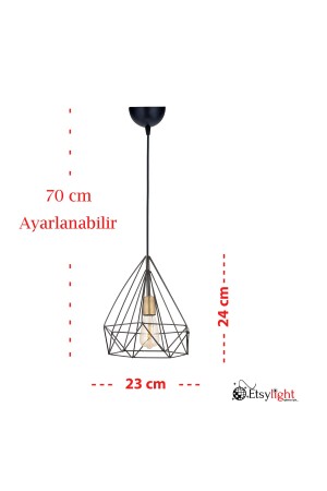 2 Stück Pyramid Sr One, Wohnzimmer-Kronleuchter, Küchen-Kronleuchter, Eingangs-Kronleuchter S011PSR2AD - 7