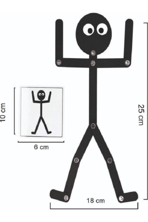 2 Stücke Holzpädagogisches Spielzeug Montessori Stickman Holzspielzeug Holzpuzzle Aktivität Lernpuzzle TYCIDA1OYN169083942639344 - 6