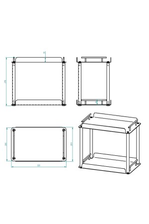 2-stufiges Organizer-Regal für Badezimmer und Küche 202102000032 - 5