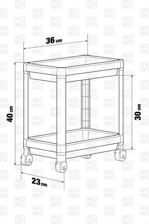 2-stufiges Organizer-Regal mit Rollen, Grau – Badezimmerschrank – Küchentheke und unter der Spüle – Spülmittelhalter - 5