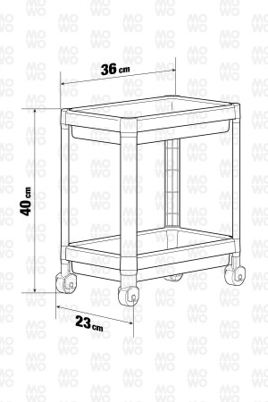 2-stufiges Organizer-Regal mit Rollen, Schwarz – Badezimmerschrank – Küchentheke und unter der Spüle – Spülmittelhalter - 6