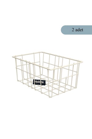 2-teiliger, großer, luxuriöser Korb, Küchen-Organizer, Badezimmer-Organizer, Drahtkorb, Metall-Organizer, Obstkorb - 8