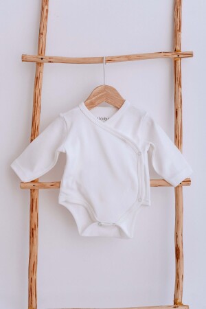 2-teiliger Kimono-Unisex-Baby-Body aus 100 % Baumwolle - Lilabio