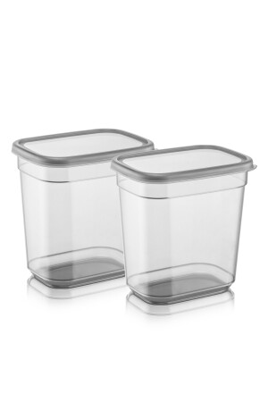 2-teiliger rechteckiger Clov-Badezimmer-Organizer – beschriftete Aufbewahrungsbox für Pulver und Tabletten, 2 x 2000 ml MCH-899 - 3