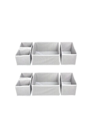 2-teiliges 4-teiliges Mehrzweck-Schrank- und Schubladen-Organizer-Box-Set ALASHURC24 - 1
