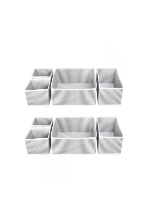 2-teiliges 4-teiliges Mehrzweck-Schrank- und Schubladen-Organizer-Box-Set HML-33432 - 3