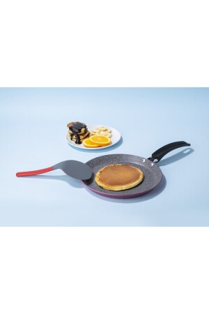 2-teiliges Granit-Crepe-Pfannkuchen-Pfanne 24 cm und Joe-Spatel-Set KONT G2425KRVSSET2 - 2