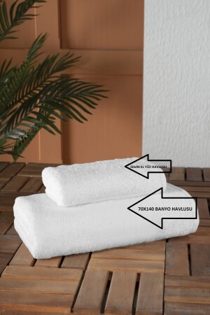 2-teiliges Luxus-Hotel-Badezimmer- und Handtuch-Set 70 x 140 / 50 x 90 ME2412 - 2