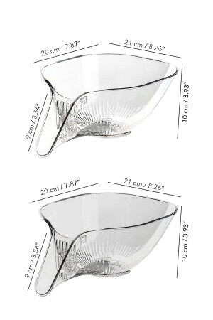 2-teiliges praktisches Küchensieb, Obst- und Gemüsewaschsieb MCH-1328 - 7