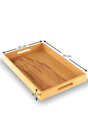 2-teiliges Präsentationstablett und dekoratives Tablett aus Holz – Nova Tray Nova0001 - 6